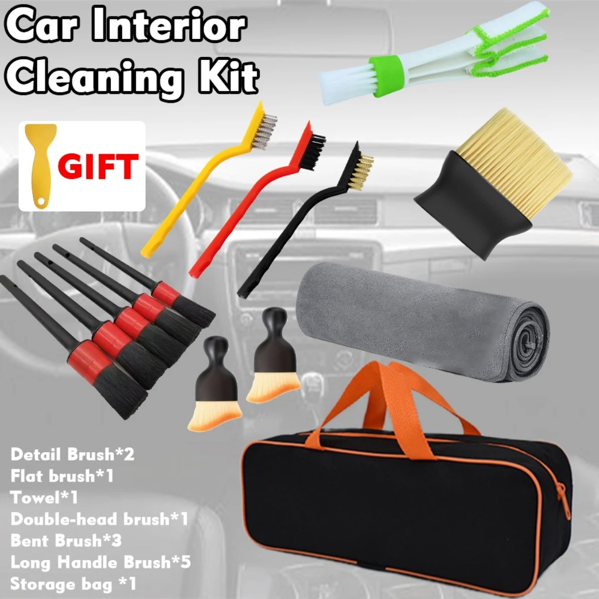1-15 Parça Araba Temizlik Deta - Dirt Brush Interior incelemesi ve fiyatı