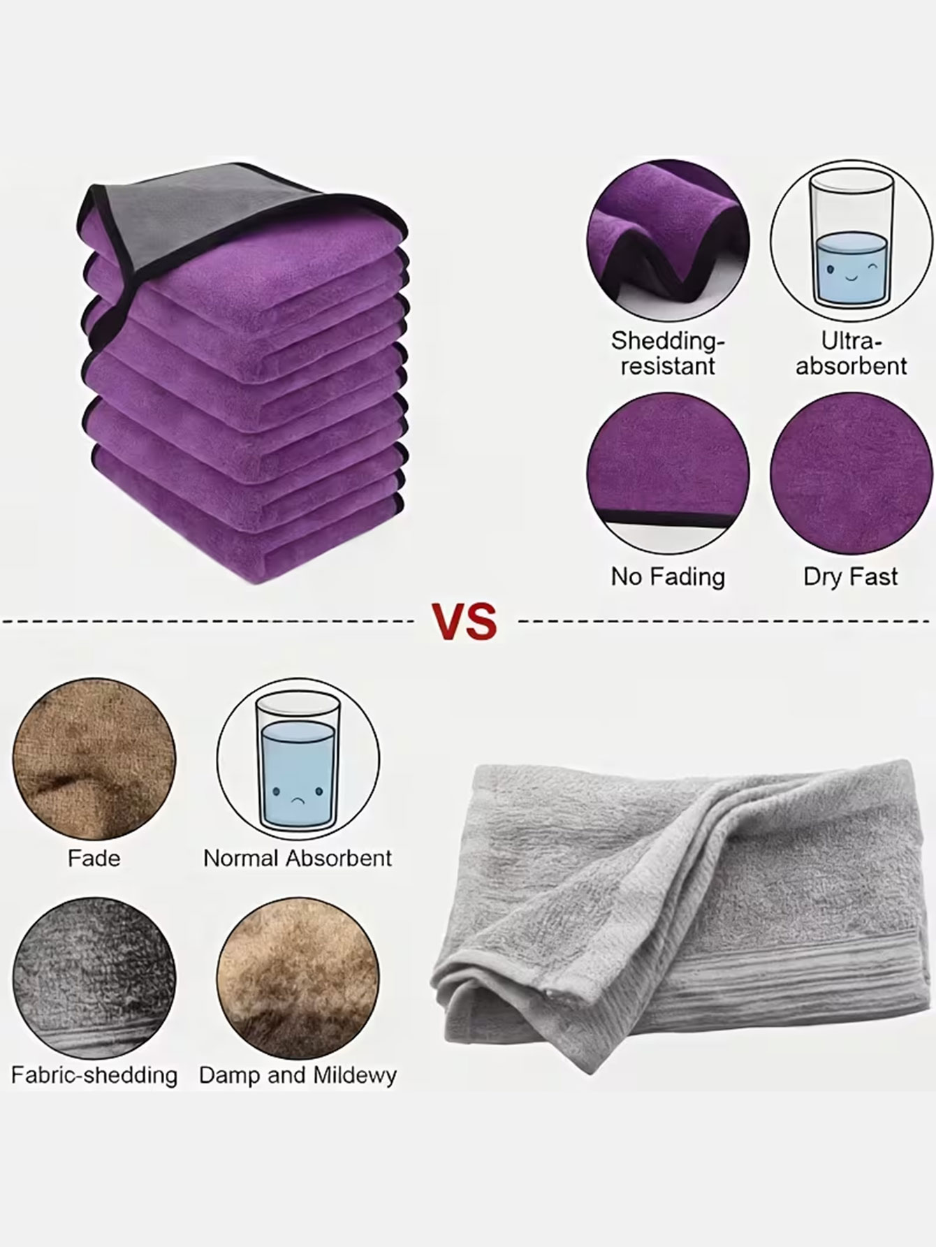 10'lu Paket Çift Taraflı Merca - Microfiber Towel Detailing incelemesi ve fiyatı