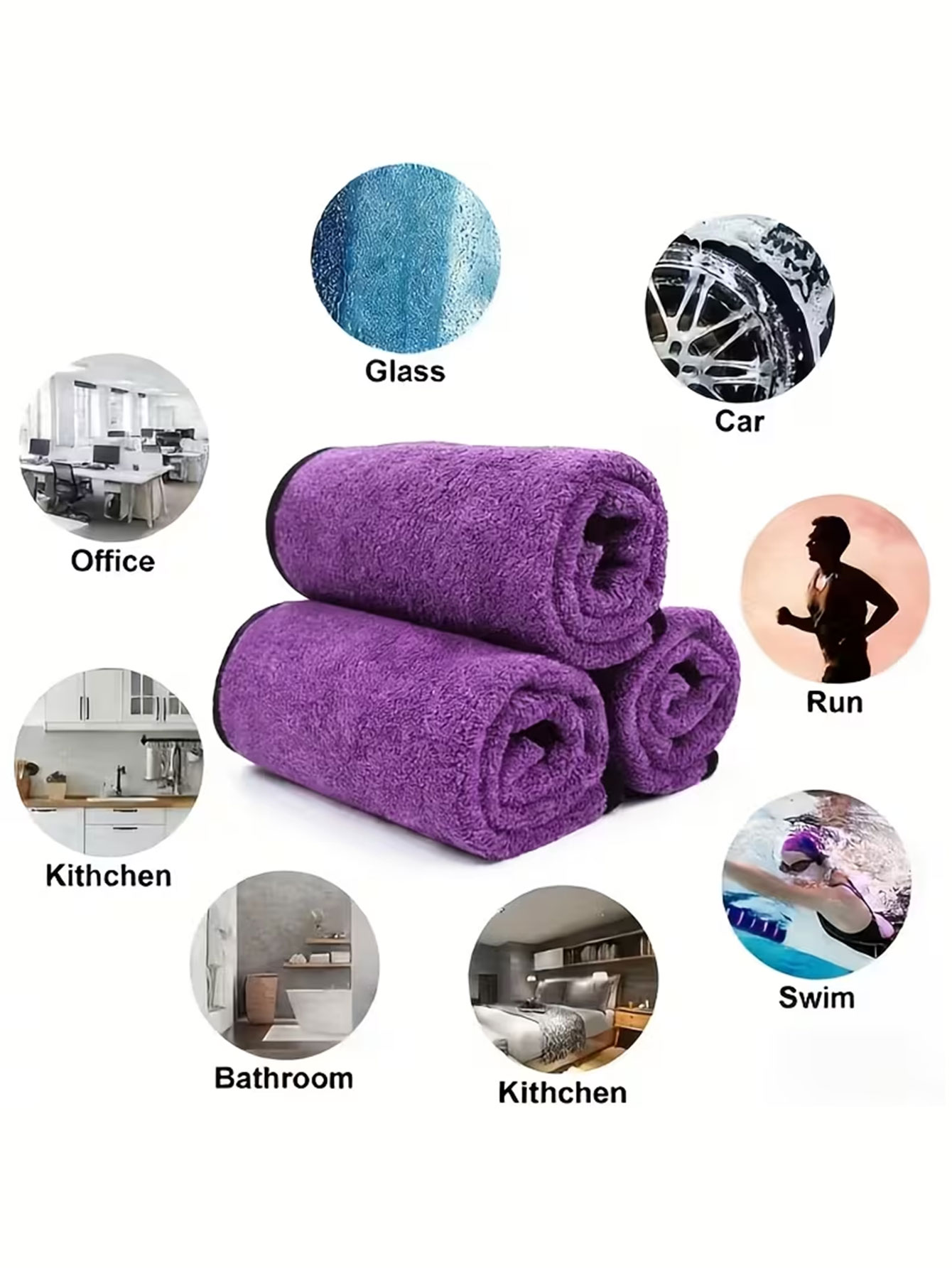 10'lu Paket Çift Taraflı Merca - Microfiber Towel Detailing incelemesi ve fiyatı