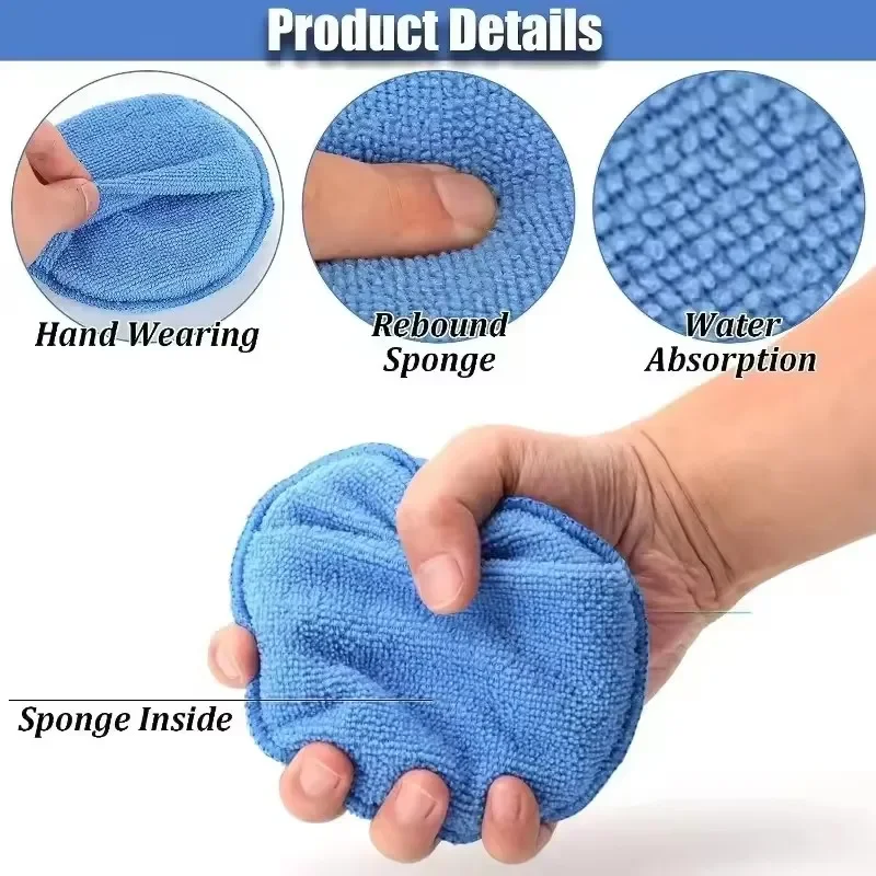 10/1 adet 5 inç mikrofiber bal - Wax Applicator Pad incelemesi ve fiyatı